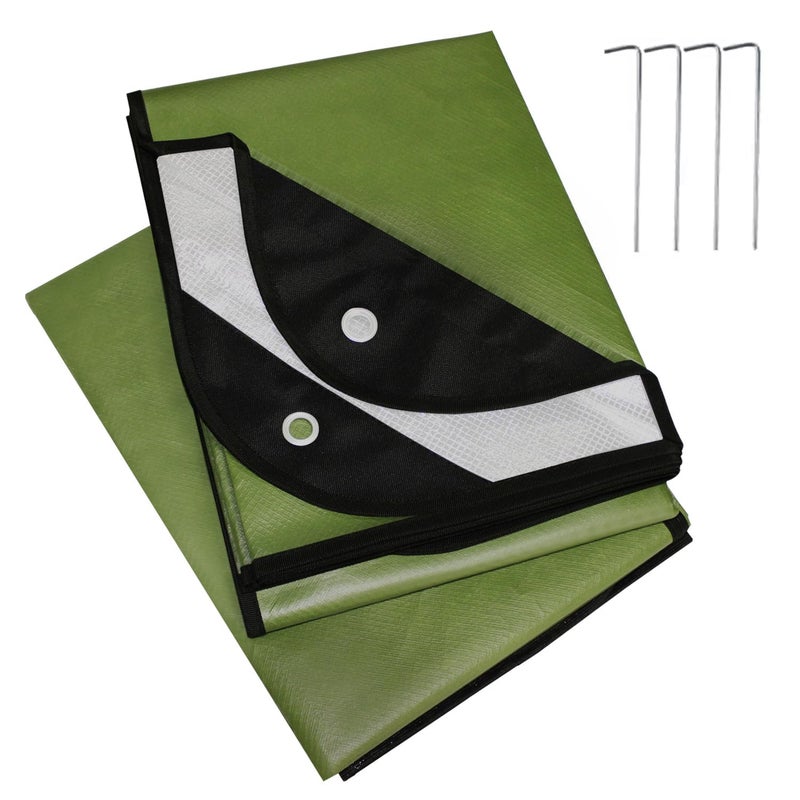 LYN Almighty Equip:LYN All-Weather Heavy Duty Solar Emergency Survival Blanket-1.16lbs,Reflective Space Thermal Infrared-Blocked Insulated from Mylar/Foil for Rescue,Backup,Camping,Hiking,Trap,Snow&Pet - Image 1